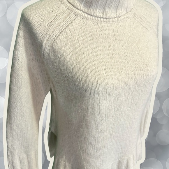 Reiss Cream Cashmere & Wool-Blend ‘Stevie’ Roll Neck Turtleneck Sweater Medium - Picture 13 of 13